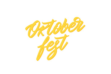 Oktoberfest lettering. Germany beer festival vector text logo design