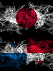 Smoke flags of Japan, Japanese and Panama, Panamanian