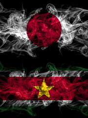 Smoke flags of Japan, Japanese and Suriname