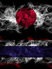 Smoke flags of Japan, Japanese and Thailand, Thai