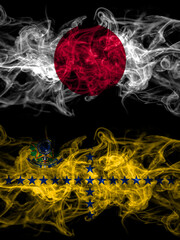 Smoke flags of Japan, Japanese and Vice President Brazil