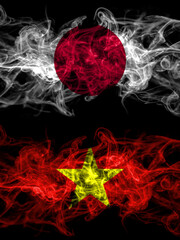 Smoke flags of Japan, Japanese and Vietnam