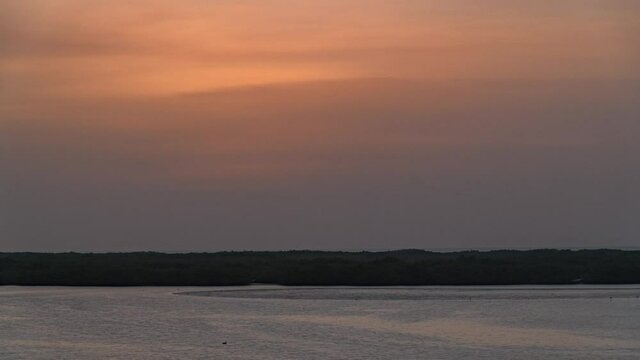 Rio Lagartos, Mexico, Yucatan Sunset Timelapse Video