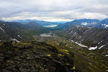 Naklejka premium view from the mountain