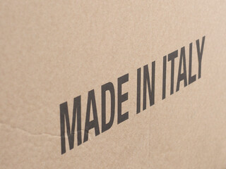 made in Italy on packet