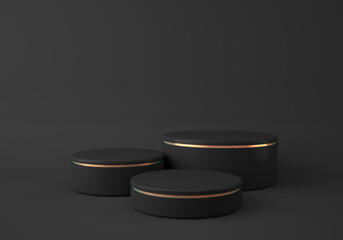 display mock up on black