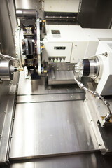Innenraum einer Präszisionsmaschine