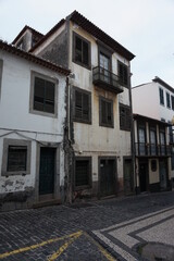 Abandoned house in city of Funchal