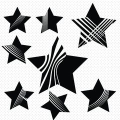 Star with stripes. - 447140225