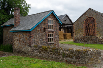 Fototapeta na wymiar old house in the countryside, Uk, Shropshire, Brampton Bryan