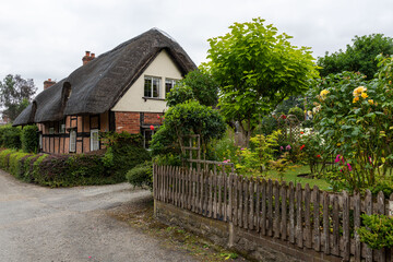 Fototapeta na wymiar english country cottage, UK, Shropshire, Brampton Bryan