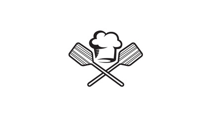 creative oven shovel chef hat logo vector design © Abrastack Stu Design