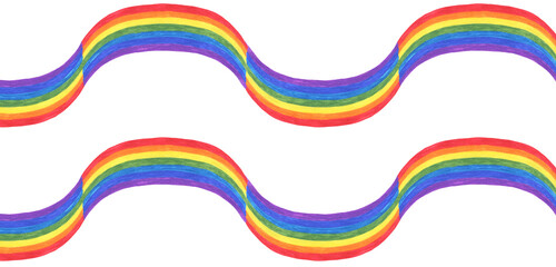 Watercolor seamless rainbow pattern. Symbol for LGBT Lesbian Gay Bisexual and Transgender. Design Element.   Illustration  for print, t-shirt, invitations,wallpapers, web.