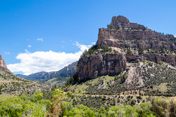 Bighorn National Forest near Ten Sleep, Wyoming on US 16 in June