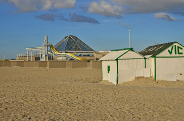 Le Touquet, France - april 3 2017 : beach