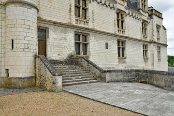 Fototapeta na wymiar Loches; France - july 15 2020 : castle