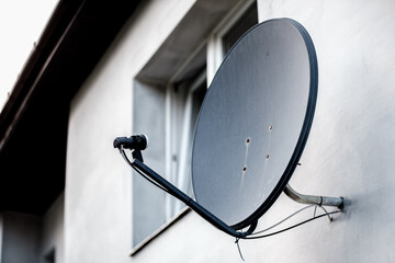 satellite dish on the roof