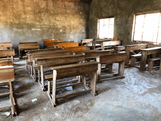 Old classroom in Africa