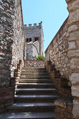 Fototapeta premium Treppe an den Veneziansichen Burg in Butrint Albanien