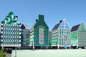 Foto op Plexiglas Zijaanzicht van het stadhuis van Zaanstad © Holland-PhotostockNL