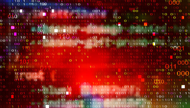 Futuristic Digital Technology Vector Background. Cyber Attack, Ransomware, Malware, Scareware © WhataWin