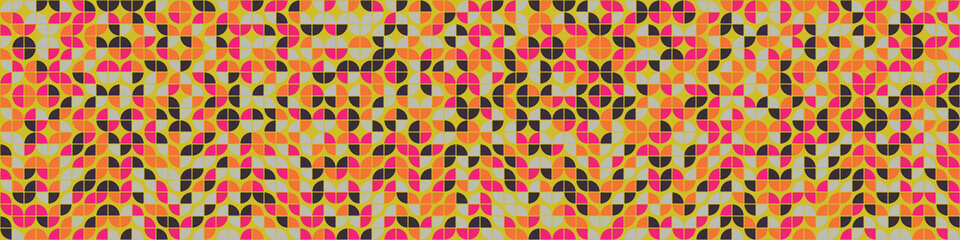 Abstract Geometric Pattern generative computational art illustration