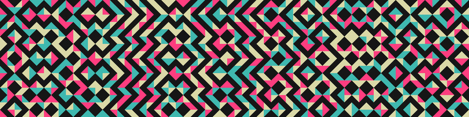 Abstract Geometric Pattern generative computational art illustration