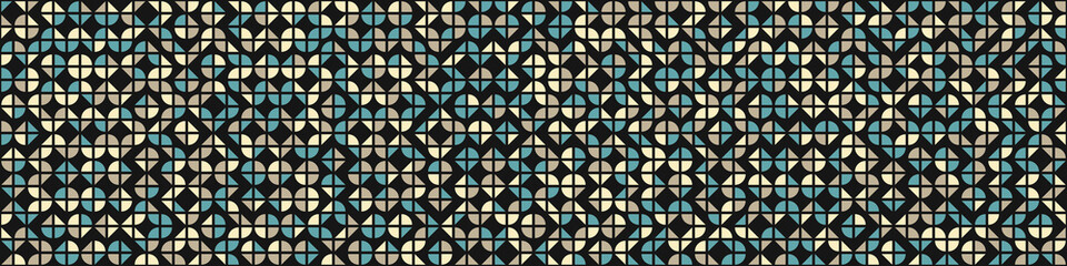 Fototapeta premium Abstract Geometric Pattern generative computational art illustration