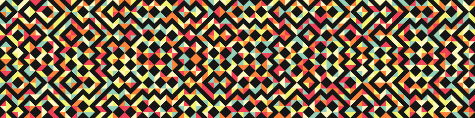 Abstract Geometric Pattern generative computational art illustration