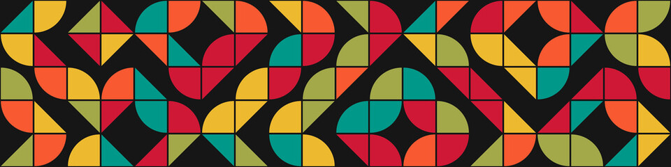 Fototapeta premium Abstract Geometric Pattern generative computational art illustration