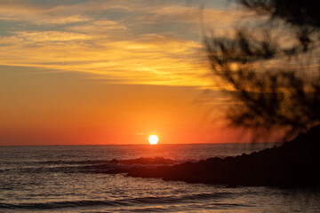 sunrise on the beach 