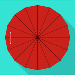 Umbrella vector icon.Flat vector icon isolated on white background umbrella.