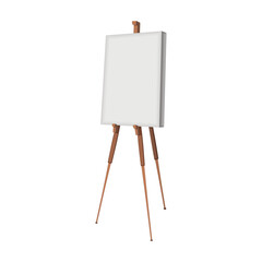 Easel vector cartoon icon. Vector illustration easel on white background. Isolated cartoon illustration icon of canvas on stand .