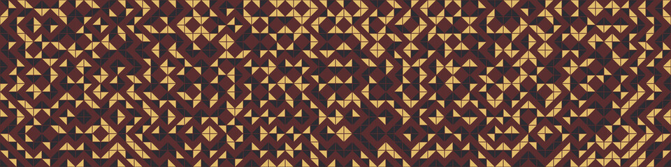 Fototapeta premium Abstract Geometric Pattern generative computational art illustration
