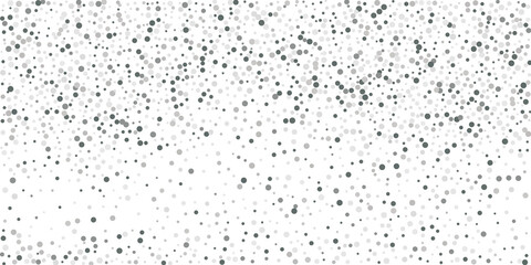 Silver shine of confetti on a white background.  Luxury festive background. Decorative element. Element of design. Vector illustration, EPS 10.