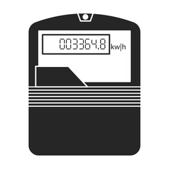 Gas meter vector icon.Black vector icon isolated on white background gas meter .