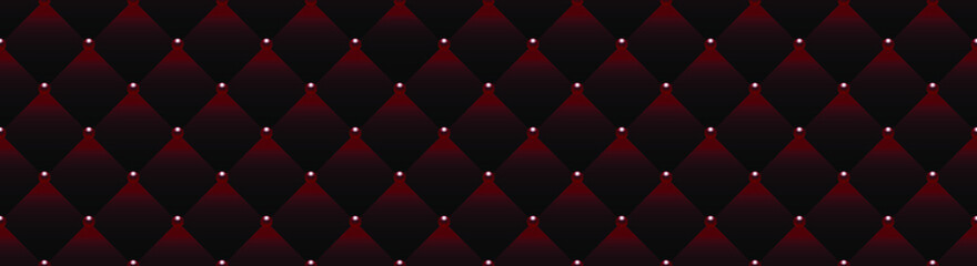 Burgundy luxury background with small beads and rhombuses. Seamless vector illustration. 