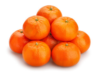 tangerine path isolated on white