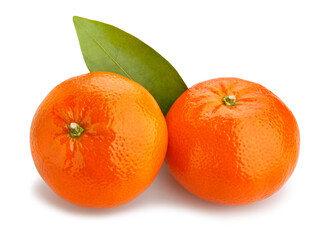 tangerine path isolated on white