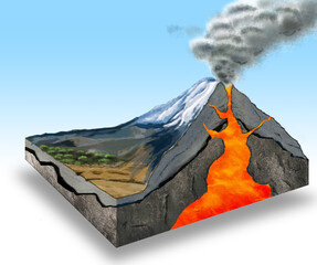 Volcano Infographic