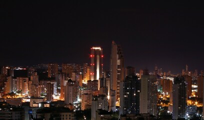 Naklejka premium BENIDORM NIGHT