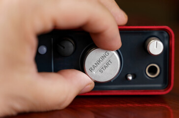 The businessman turns the regulator on which it is written - RANKING