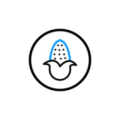 Colorful vector stock vegetables icon