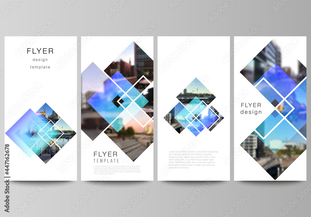 Canvas Prints the minimalistic vector illustration of the editable layout of flyer, banner design templates. creat