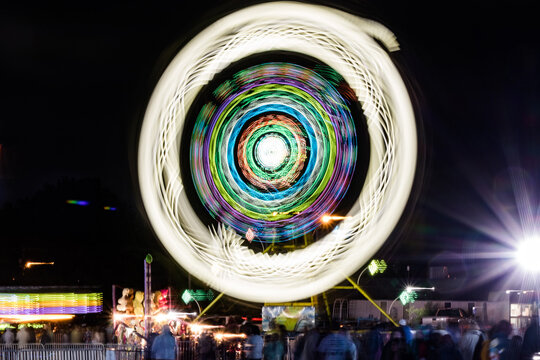 ferris wheel at night
