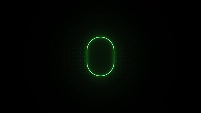 Biometric scanning interface futuristic animation, big center fingerprint, three slightly different versions