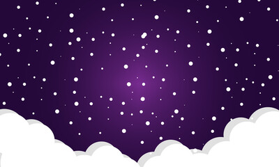 Nature night vector background with starry sky, mountains and water surface. Landscape and mountain with cosmos starlight sky illustration.nature background for banner, flyer, poster and cover, vector