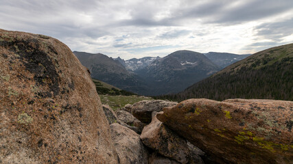 Rocky mountain landscape 