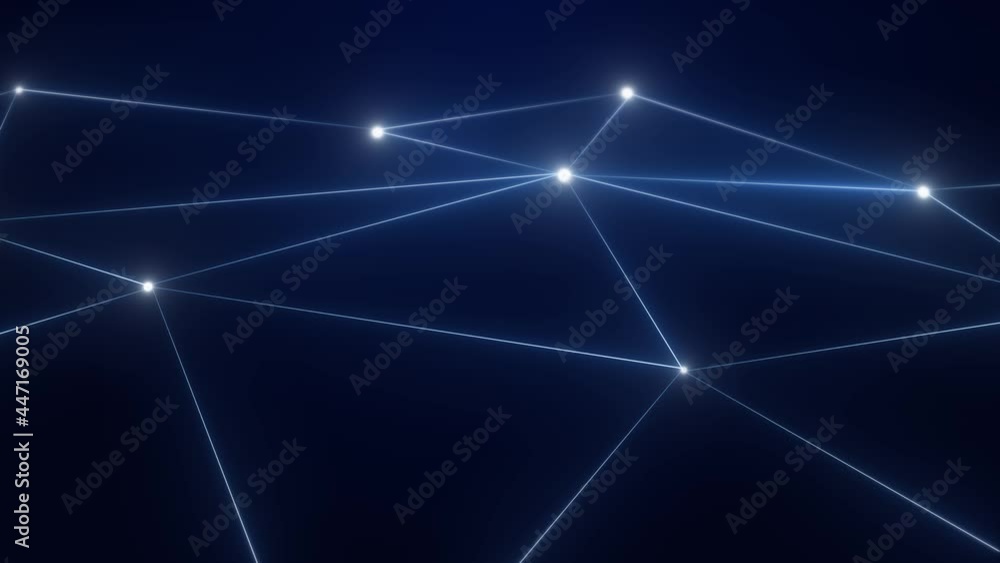Poster growing global network internet and business concept animation background. connecting people all aro