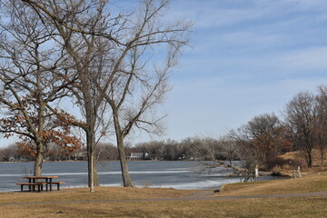 Lake Josephine in Very Early Spring